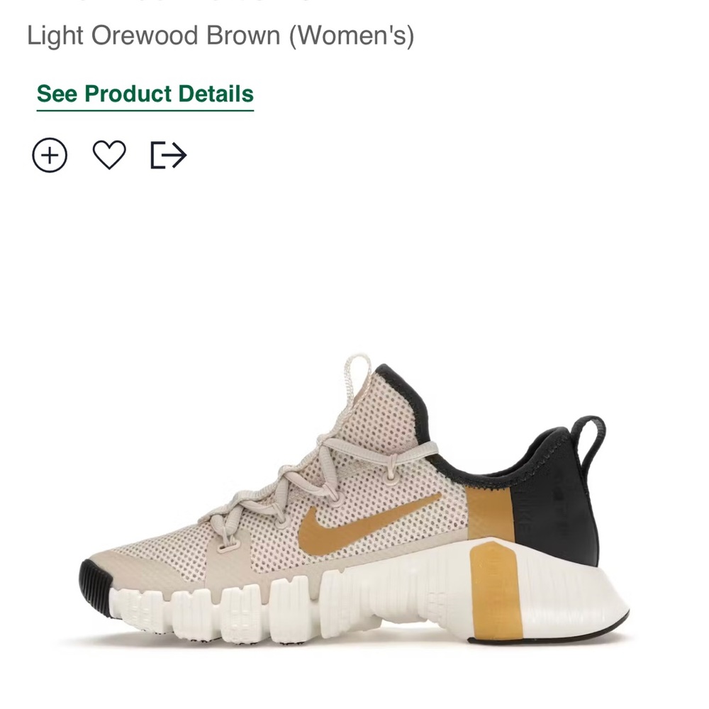 Nike metcon free 3 light orewood brown